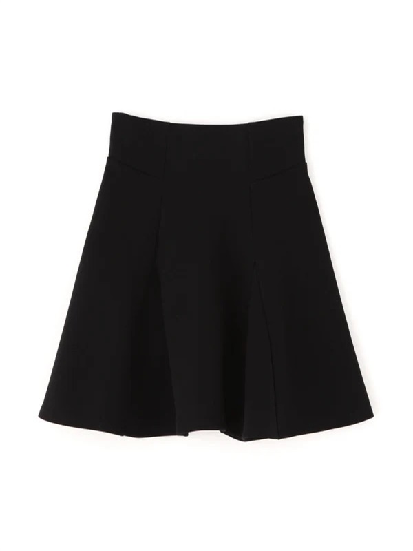 太空棉挺版休閒褲裙(BLACK / FR)