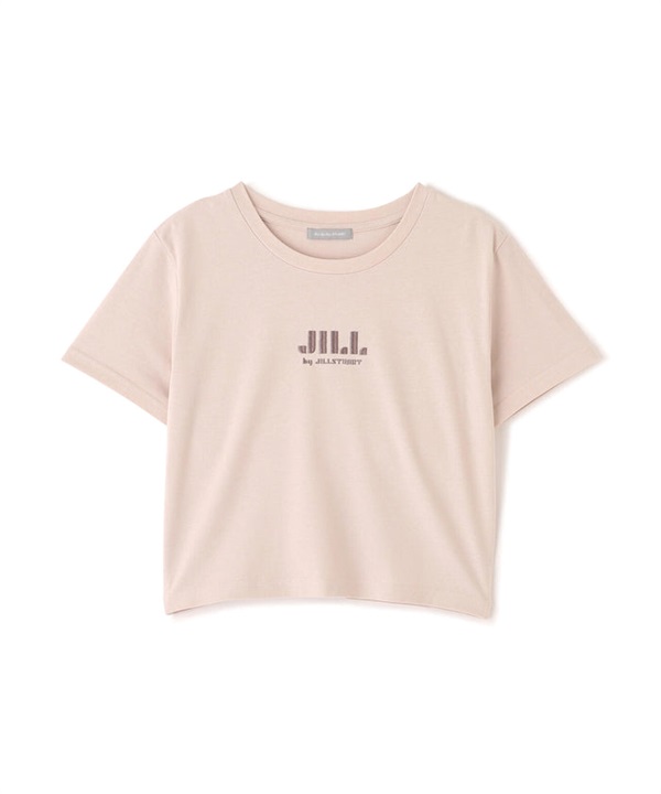 短版有機棉刺繡 LOGO T 恤(OTHER / FR)