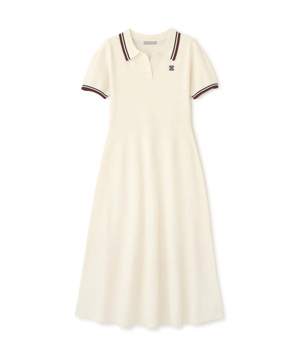 挺版收腰 POLO 連身裙(WHITE / FR)