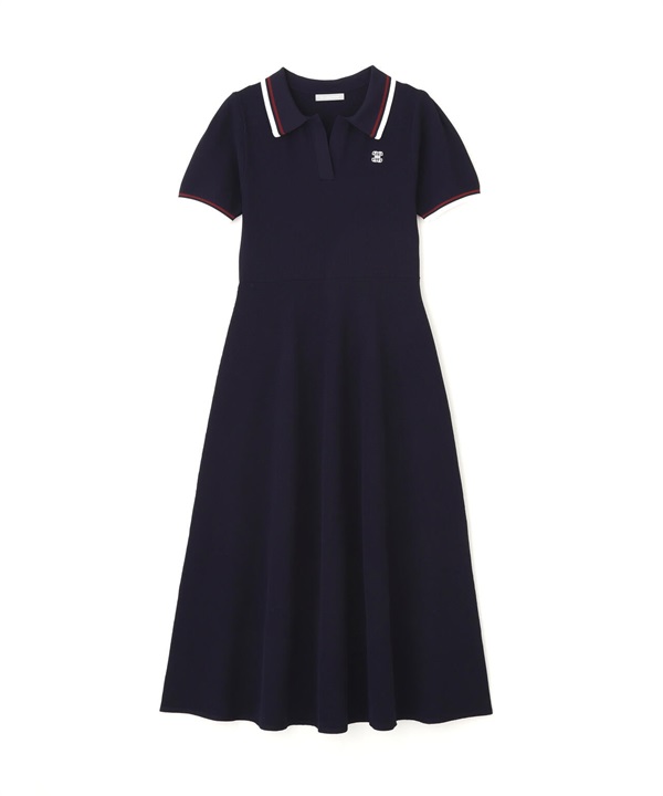 挺版收腰 POLO 連身裙(NAVY / FR)