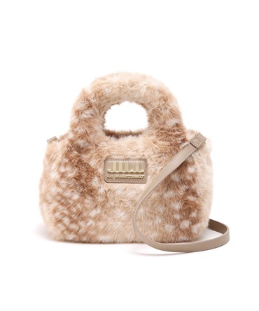 蓬鬆毛絨托特包(BEIGE CAMO / F)