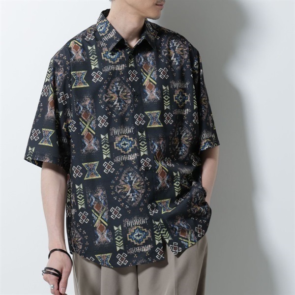 印花短袖襯衫(Pattern1/L)