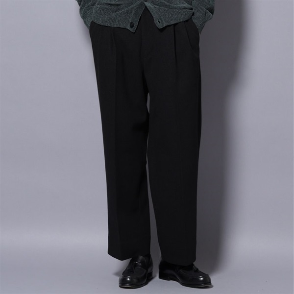 科技毛呢休閒西裝褲(Black/M)