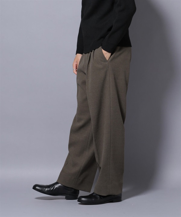 科技毛呢休閒西裝褲(KHAKI / XL)