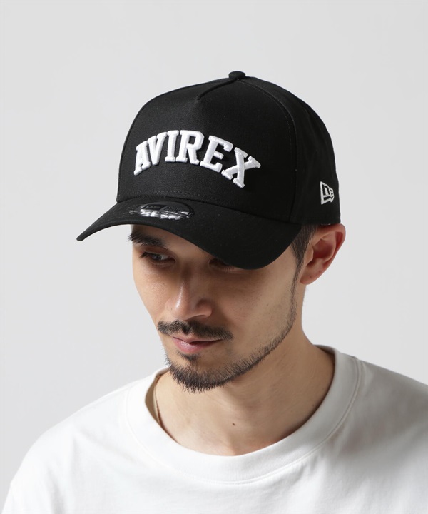 《AVIREX × NEW ERA》9FORTY A-FRAME LOGO 棒球帽(BLACK / F)