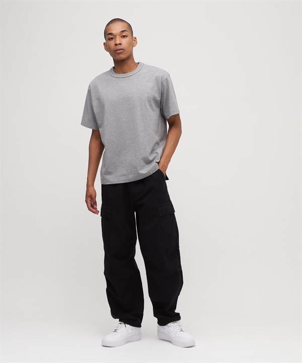 美式工裝牛仔長褲(BLACK / L)