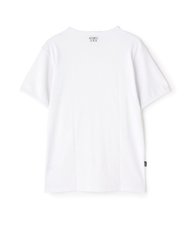 DAILY羅紋圓領短袖T恤(WHITE/XL)
