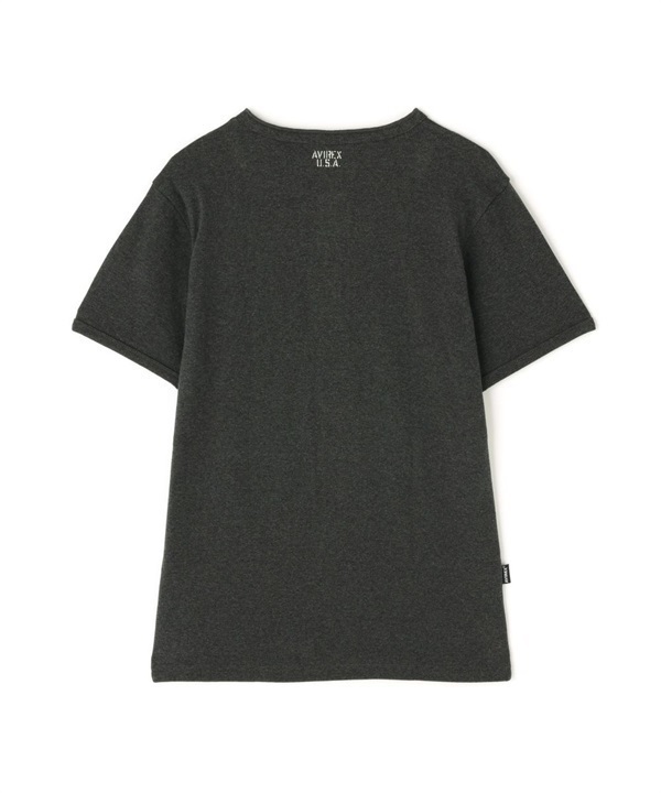 DAILY羅紋亨利領短袖T恤(CHARCOL/XL)