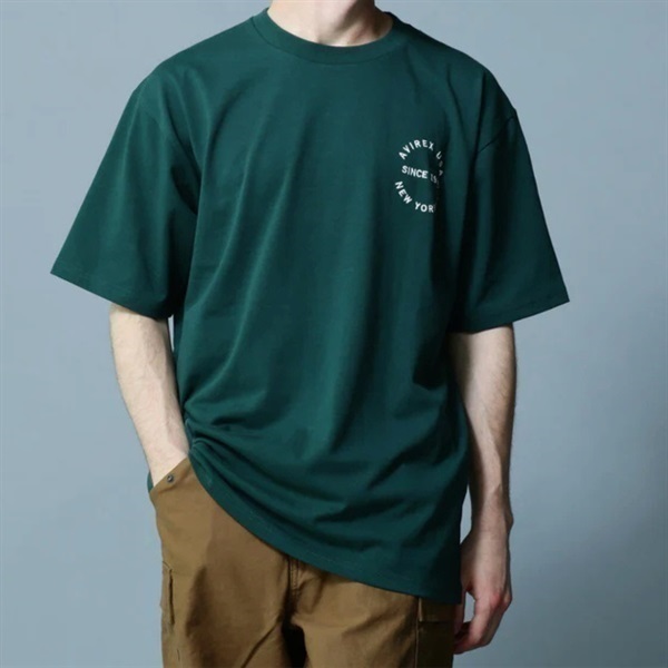 經典學院風貼布短袖T恤 2.0(D GREEN/L)