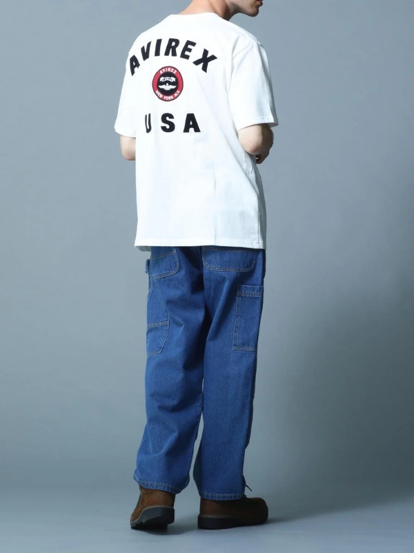 經典學院風貼布短袖T恤 2.0(OFF WHITE/XL)
