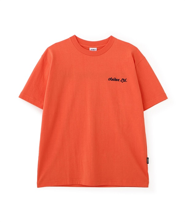 Brooklyn拼布短袖T恤(ORANGE / M)