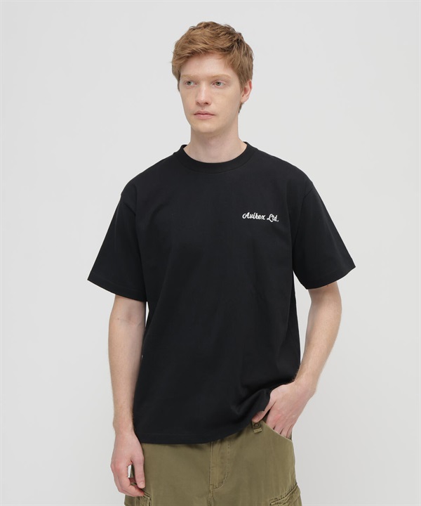 Brooklyn拼布短袖T恤(BLACK / XL)