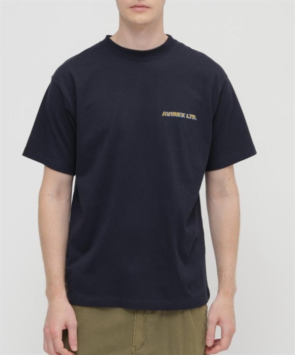 CHIEF DOG印花短袖T恤(NAVY / XL)