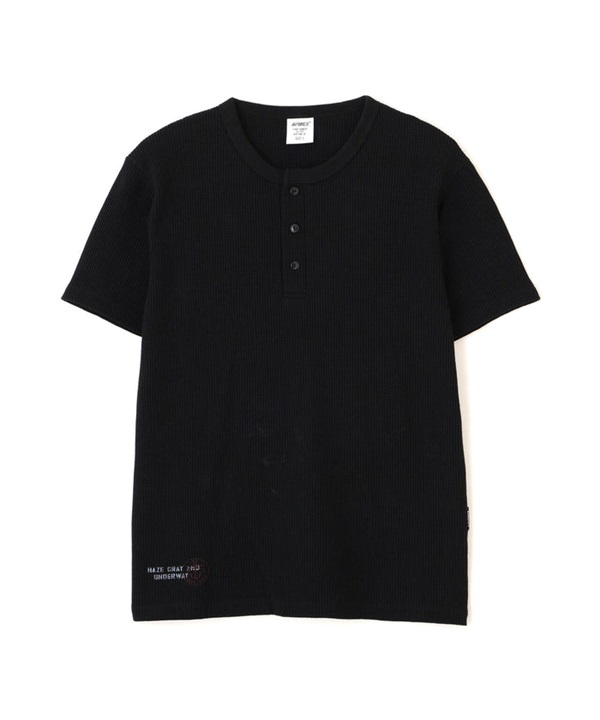U.S.N. 華夫格亨利領上衣(BLACK / L)