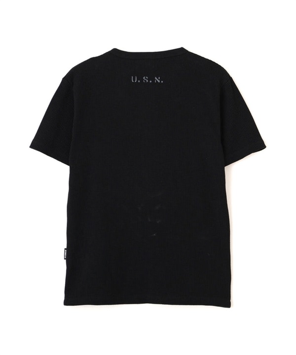U.S.N. 華夫格亨利領上衣(BLACK / XL)