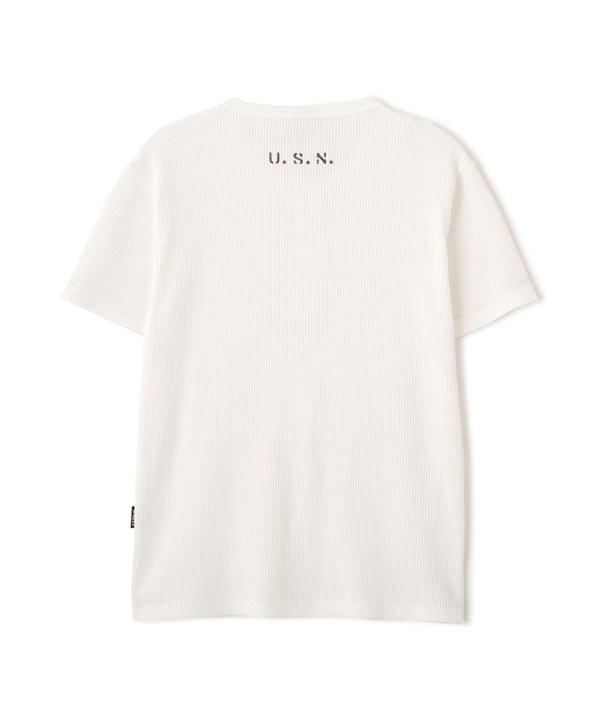 U.S.N. 華夫格亨利領上衣(WHITE / XL)
