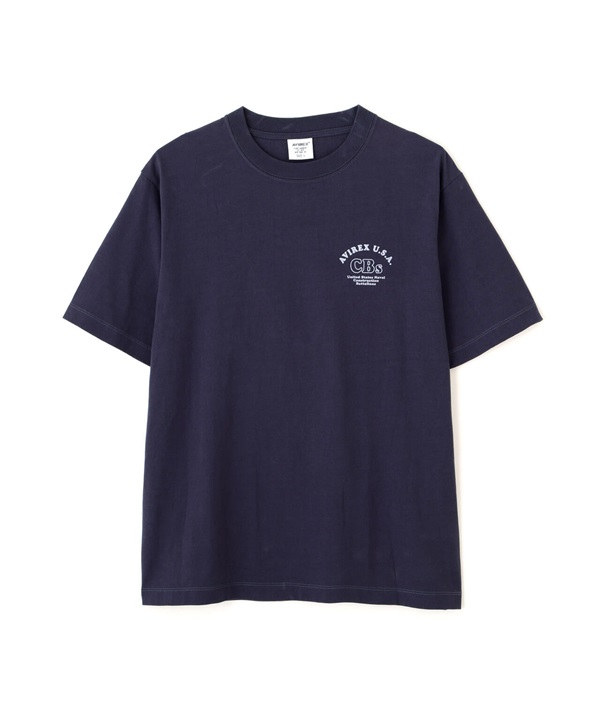 U.S. NAVAL CBs 植絨短袖 T 恤(NAVY / L)