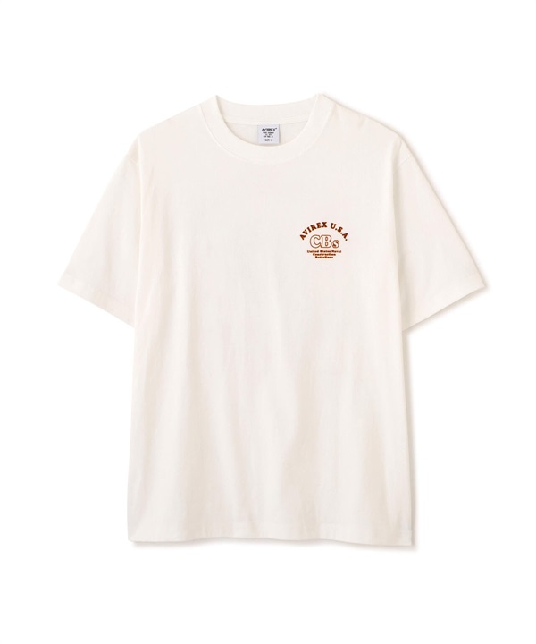 U.S. NAVAL CBs 植絨短袖 T 恤(WHITE / M)