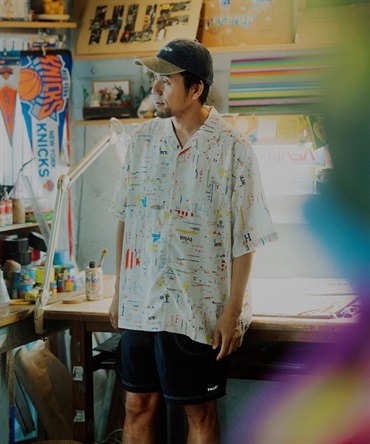 HUF X ORION COLLAGE 短袖襯衫