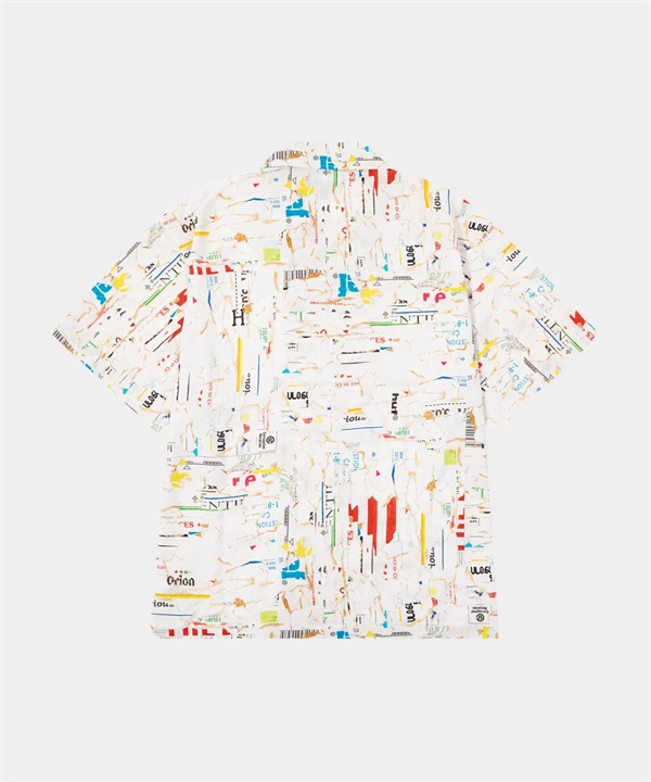 HUF X ORION COLLAGE 短袖襯衫(WHITE / L)