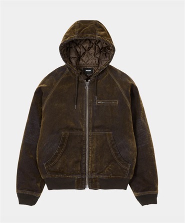 FLOCKED 植絨丹寧連帽夾克