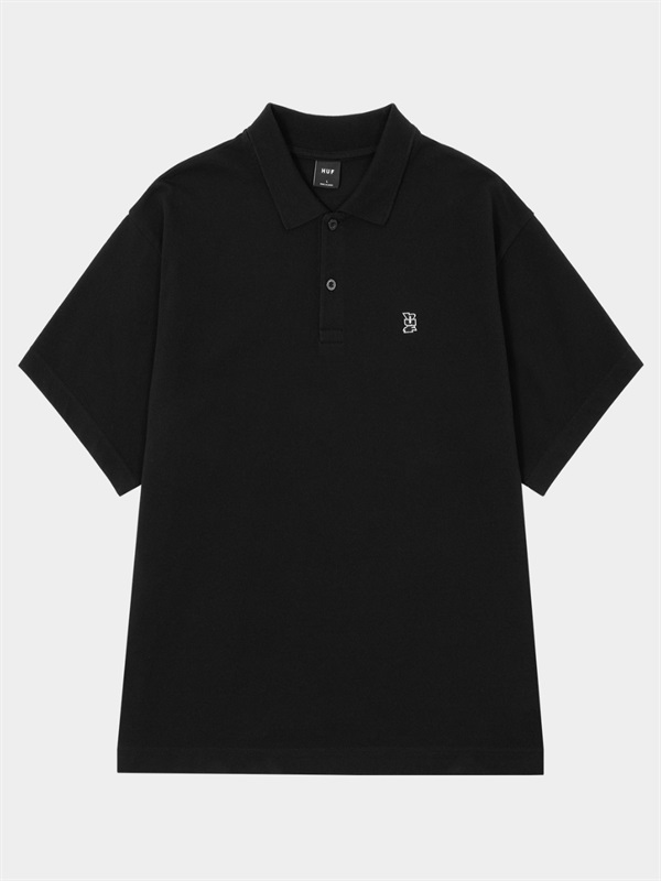 經典刺繡POLO衫(BLACK / S)