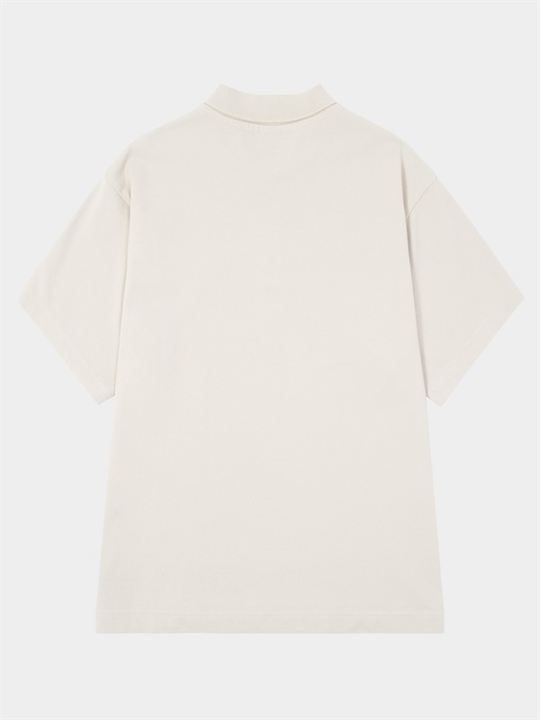 經典刺繡POLO衫(CREAM / M)