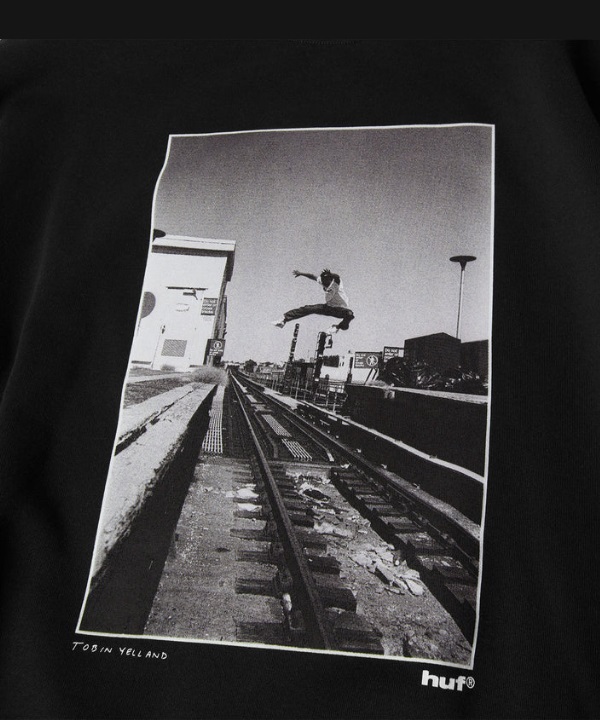TAKING THE LEAP 圓領衛衣(BLACK / M)