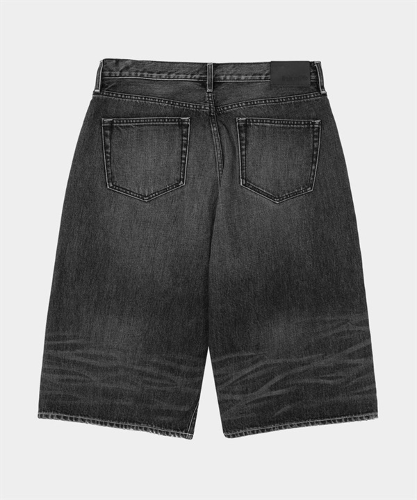 EXPRESSION 水洗丹寧寬版短褲(WASHED BLACK / 30)