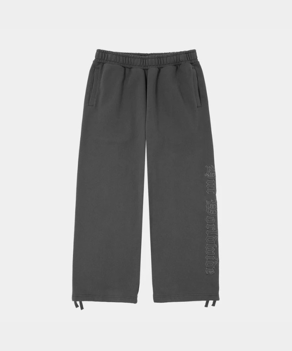 OLYMPIA 電繡刷毛長褲(BLACK / S)