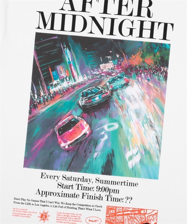 AFTER MIDNIGHT 短袖 T 恤(WHITE / L)