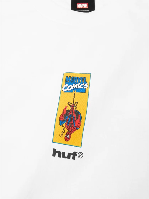HUF × SPIDER-MAN UPSIDE DOWN 聯名短袖 T 恤(WHITE / M)