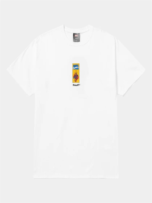HUF × SPIDER-MAN UPSIDE DOWN 聯名短袖 T 恤(WHITE / S)