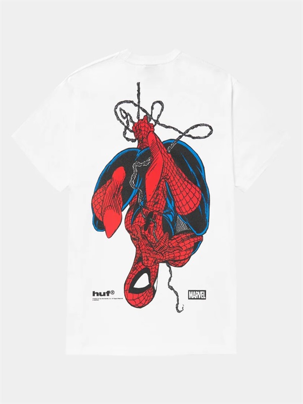 HUF × SPIDER-MAN UPSIDE DOWN 聯名短袖 T 恤(WHITE / XL)