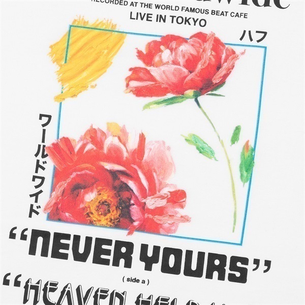 NEVER YOURS字樣短袖T恤(WHITE/L)
