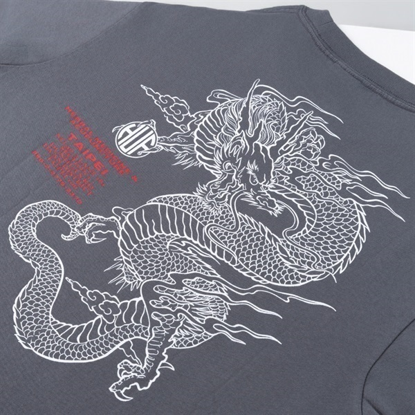 台北限定短袖T恤-水洗灰(WASHED BLACK/L)