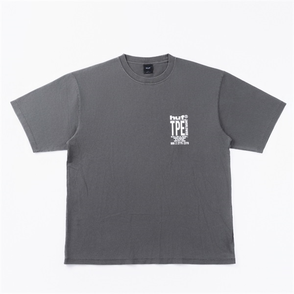 台北登機證圖案短袖T恤(CHARCOAL/L)