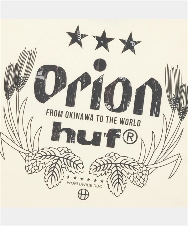 HUF X ORION WORLDWIDE 短袖 T 恤(NATURAL / XL)