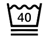最高水溫 40°C，可使用洗衣機極輕柔清洗
